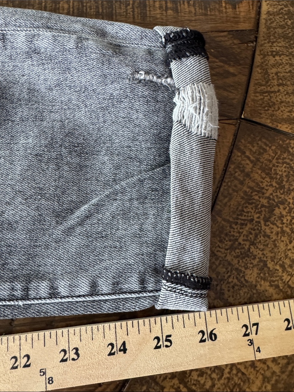 RIsen Distressed High-Waist Grey Women’s Jeans Sz 1xl - Picture 10 of 12